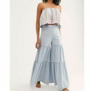 We The Free by Free People tiered wide leg jean